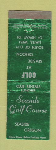 Matchbook Cover - Seaside Golf Course OR WORN
