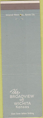 Matchbook Cover - Broadview Hotel Wichita KS