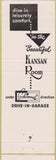 Matchbook Cover - Twin House Hotel Kansas City KS sunflower