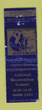 Matchbook Cover - Ashland Recreation Bowling Billiards OR WORN