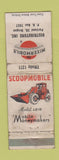 Matchbook Cover - Scoopmobile Mixer Tractors Portland OR WORN