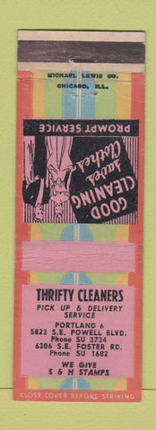 Matchbook Cover - Thrifty Cleaners Portland OR