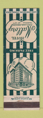 Matchbook Cover - Hotel Mallory Portland OR