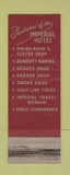 Matchbook Cover - Imperial Hotel Portland OR WEAR