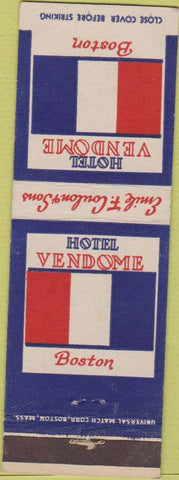 Matchbook Cover - Hotel Vendome Boston MA