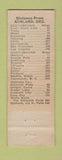 Matchbook Cover - Palace Cafe Ashland OR Top Hat Drive In