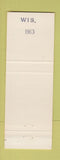 Matchbook Cover - Union Grove WI 125th Anniversary ORANGE