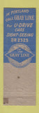 Matchbook Cover - Yellow Cab Taxi Portland OR