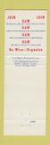Matchbook Cover - UAW Union Detroit mI