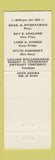 Matchbook Cover - Cleveland Union Label Council AFL CIO LAVENDER