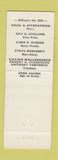 Matchbook Cover - Cleveland Union Label Council AFL CIO RED