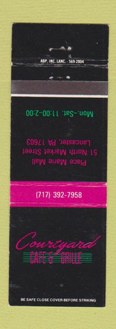 Matchbook Cover - Courtyard Cafe Grille Lancaster PA WEAR