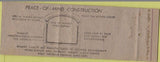 Matchbook Cover - Kelley Valuts Burial Danville Urbana IL