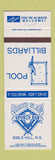 Matchbook Cover - Grand Slam Sports Bar Billiards Bible Hill NS