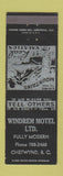 Matchbook Cover - Windrem Motel Chetwynd BC