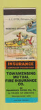 Matchbook Cover - Towamensing Mutual Fire Insurance Aquashicola Carbon PA