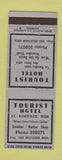 Matchbook Cover - Tourist Hotel St Boniface MB