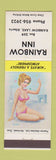 Matchbook Cover - Rainbow Inn Rainbow Lake AB Pinup