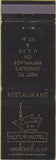 Matchbook Cover - Cruise Inn Motor Motel Hodgenville KY