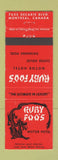 Matchbook Cover - Ruby Foo's Motor Hotel Montreal QC