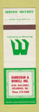 Matchbook Cover - Danduran Howell Insurance Columbus OH