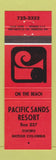 Matchbook Cover - Pacific Sands Resort Tofino BC