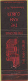 Matchbook Cover - Van Curler Hotel Schenectady NY