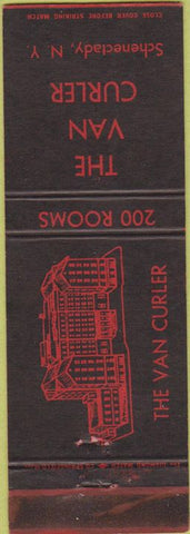 Matchbook Cover - Van Curler Hotel Schenectady NY