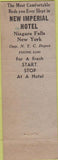 Matchbook Cover - Red Room Restaurant Niagara Falls NY