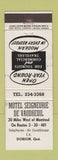 Matchbook Cover - Motel Seigneurie De Vaudreuil Dorion QC