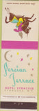 Matchbook Cover - Persian Terrace Hotel Syracuse NY
