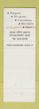 Matchbook Cover - Le Seville Hotel St Laurent QC WEAR