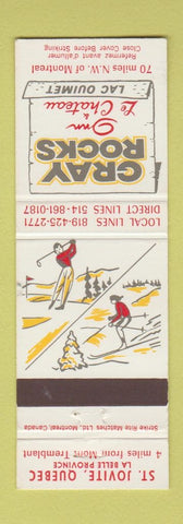 Matchbook Cover - Gray Rocks Inn St Jovite QC