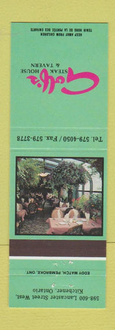 Matchbook Cover - Golf's Steak House Tavern Kitchener ON