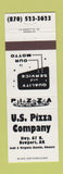 Matchbook Cover - US Pizza Company Newport AR WHITE