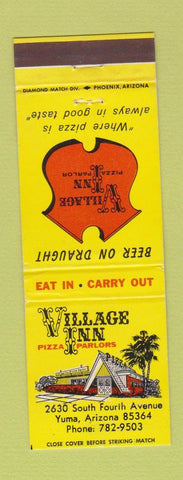 Matchbook Cover - Village Inn Pizza Yuma AZ
