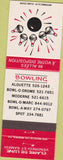 Matchbook Cover - Bowling Claire De Lune