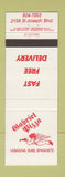 Matchbook Cover - Gabriel Pizza