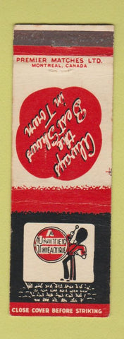 Matchbook Cover - United Theatre Canada WEAR