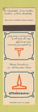 Matchbook Cover - Chatelaine Canada SAMPLE WEAR