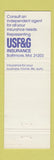 Matchbook Cover - USF&G Insurance Webb Lima OH
