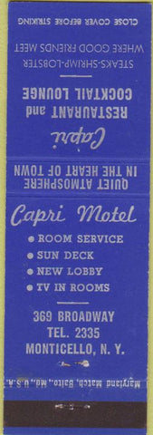 Matchbook Cover - Clayton Motel NM