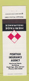 Matchbook Cover - Heritage Insurance Peshtigo WI