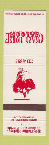 Matchbook Cover - Crazy Horse Saloon Jacksonville FL