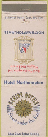 Matchbook Cover - Hotel Northampton Wiggins Old Tavern MA