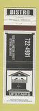 Matchbook Cover - Upstairs Bistro Ottawa ON