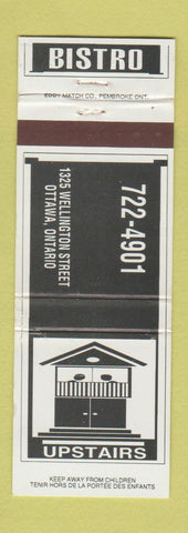 Matchbook Cover - Upstairs Bistro Ottawa ON