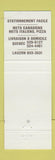 Matchbook Cover - Le Chalet Restaurant Quebec QC