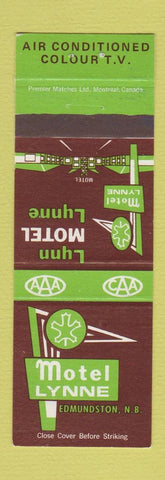 Matchbook Cover - Motel Lynne Edmundston NB