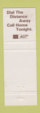 Matchbook Cover - Beaverhill Motel Tofield AB